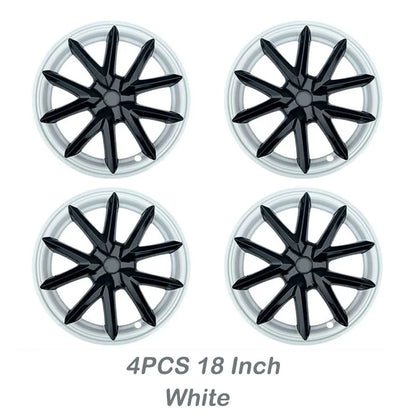 18" Replacement Hub Cap Wheel Covers for Tesla Model 3 (2017–2023) | 4-Piece ABS Set - 14:201452420#Gloss Black-14:202530813#Orange-14:10#White-14:201504124#Pepper White-14:203603266#Purple-  DRIVEN - 9