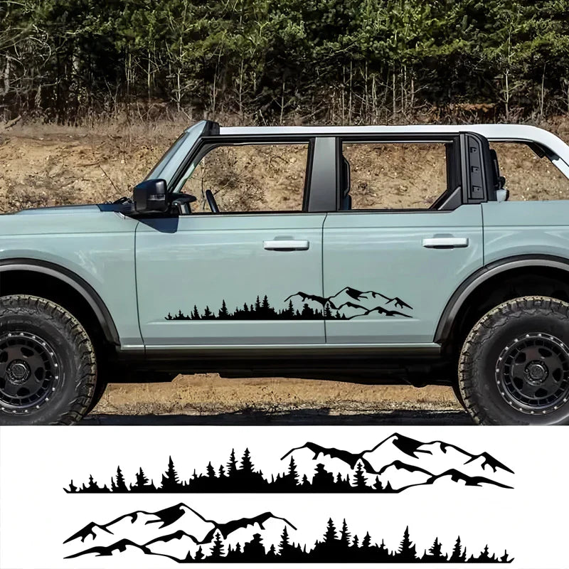 Hills & Forest Scene Adventure Decal | Outdoor Nature Vinyl Sticker for Cars, Trucks & More - 200000182:366;5:100014064-200000182:10;5:361385-200000182:366;5:361385-200000182:366;5:361386-200000182:350853;5:361385-  DRIVEN - 1