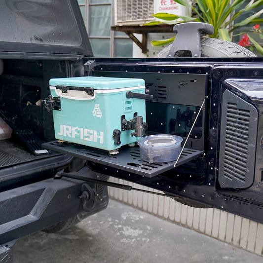 Ford Bronco Tailgate Table – Folding Luggage Shelf & Load Platform (2021–2025, 2 & 4-Door) - 14:193#Ford Bronco czj-  DRIVEN - 2
