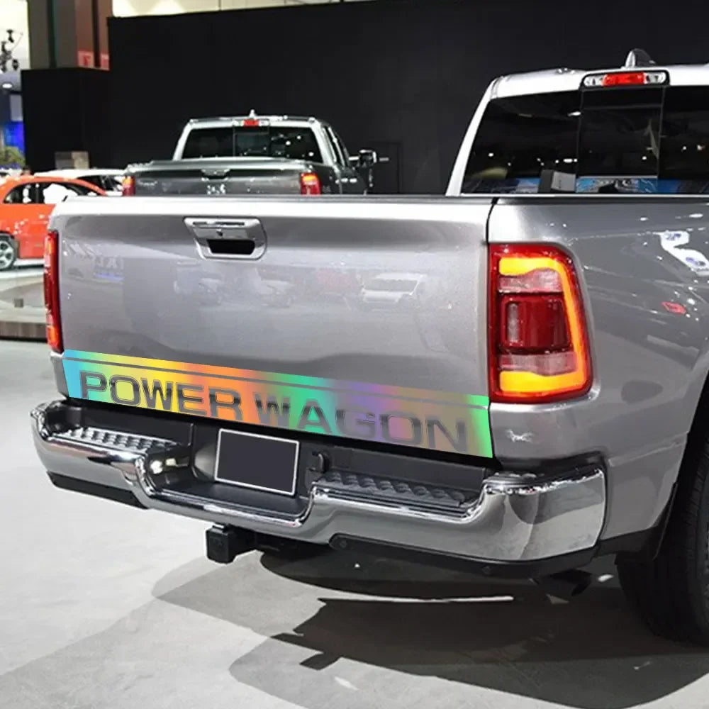 Power Wagon Tailgate Custom Letter Decal for Dodge RAM 1500 / 2500 Rebel | 12-Color Vinyl Sticker - 200000182:200004890#Matt Black-200000182:771#Carbon Fiber-200000182:350853#Matt Sliver-200000182:200006152#Colorful Laser-200000182:173#Glossy Blue-  DRIVEN - 3