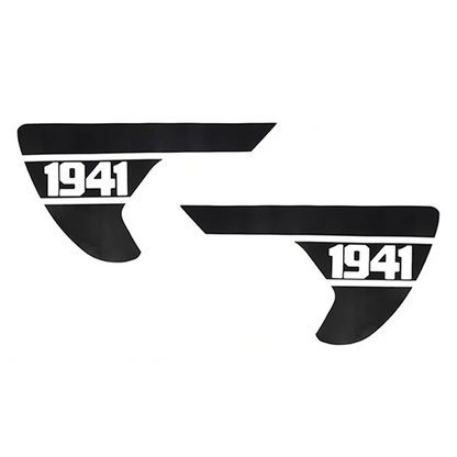 Jeep Wrangler JL & Gladiator JT Side Fender Vent “1941” Decal – Precut Black PVC Sticker (2018–2024) - 200000182:691#Black-  DRIVEN - 5
