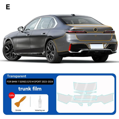 Precut PPF for BMW 7 Series G70 / M Sport (2023–2025) | TPU Paint Protection Film Clear Bra - 200000182:350686#Front;5:200000990#Clear Film-200000182:350852#Door;5:200000990#Clear Film-200000182:350853#Rear Side;5:200000990#Clear Film-200000182:350850#Hood;5:200000990#Clear Film-200000182:10#Rear trunk;5:200000990#Clear Film-  DRIVEN - 11