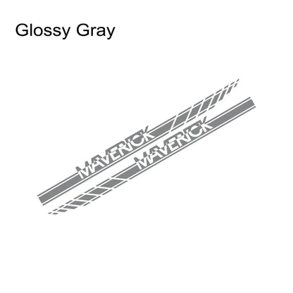Door Side Stripe Decal for Ford Maverick XL / XLT / Lariat (2022–2023) | 2-Piece Vinyl Graphic - 200000182:193#Glossy Black-200000182:350852#Glossy Orange-200000182:10#Glossy Red-200000182:691#Glossy Gray-200000182:29#Glossy White-  DRIVEN - 13