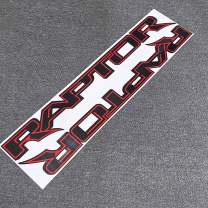 Raptor Bed Winglet Letter & Hood Stripe Sticker | 2-Piece Auto Styling Decal - 200000182:173#C;5:100014065#80x10cm-200000182:10#B;5:100014065#80x10cm-200000182:193#A;5:100014065#80x10cm-  DRIVEN - 4