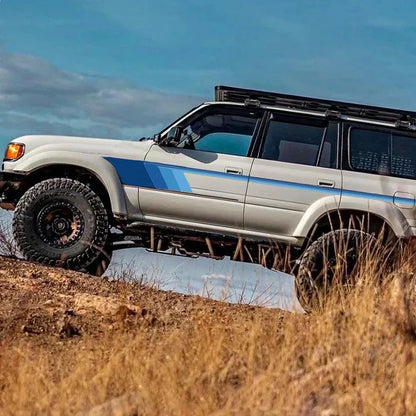 Off-Road Body & Waistline Stripe Decal Kit for Toyota Land Cruiser LC80 | Exterior Vinyl Graphics - 200000182:350686#C-200000182:173#B-200000182:350852#A-  DRIVEN - 8