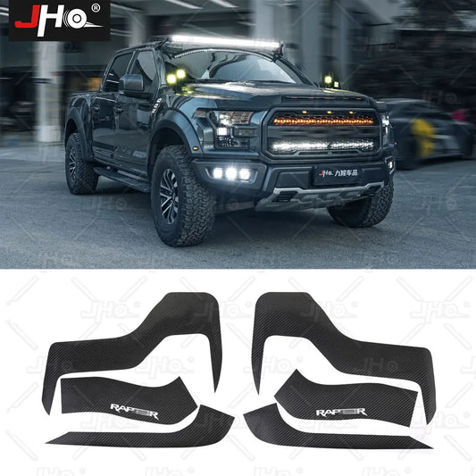 JHO Gradient Carbon Grain Headlight & Tail Lamp Decal for Pickup Trucks | Vinyl Trim - 200000182:496#Purple-  DRIVEN - 1