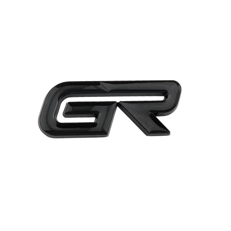 GR Logo Front Grille Emblem Sticker for Toyota Land Cruiser / Yaris / Camry / Vios | Gazoo Racing Badge