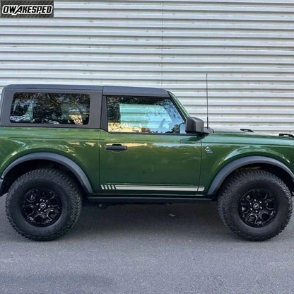 First Edition Carbon Fiber Door Side Stripe Decal for Ford Bronco 4-Door (2021–2025) | Vinyl Graphics Kit - 200000182:29;5:361385#4 door-200000182:691#Matte black;5:200000990#2 door-200000182:691#Matte black;5:361385#4 door-200000182:10;5:200000990#2 door-200000182:193#Glossy black;5:200000990#2 door-  DRIVEN - 4