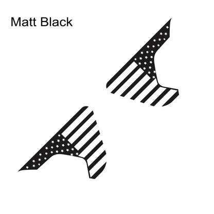 USA Flag Fender Vent Decal for Jeep Gladiator JT | Vinyl Truck Graphic Sticker - 200000182:193#Glossy Black-200000182:691#Glossy Gray-200000182:29#Glossy White-200000182:350852#Glossy Orange-200000182:10#Glossy Red-  DRIVEN - 16