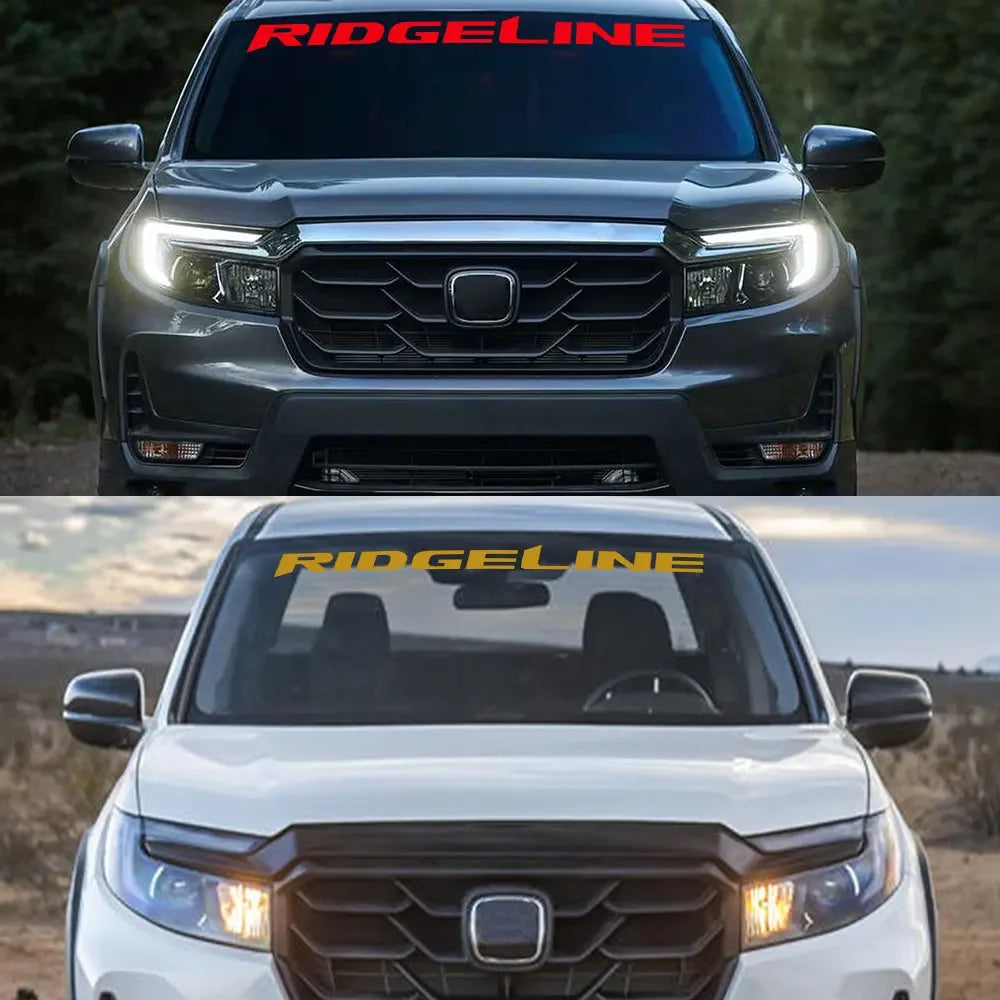 Front Windshield Decal for Pickup Trucks | Custom Vinyl Graphic Cover - 200000182:29#Glossy White-200000182:193#Glossy Black-200000182:10#Glossy Red-200000182:691#Glossy Gray-200000182:1052#Colorful Laser-  DRIVEN - 3