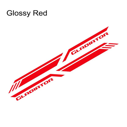 Trunk Side Stripe Decal for Jeep Gladiator JT | Pickup Truck Vinyl Graphic - 200000182:10#Glossy Red-200000182:691#Glossy Gray-200000182:366#Glossy Yellow-200000182:350852#Glossy Orange-200000182:29#Glossy White-  DRIVEN - 15