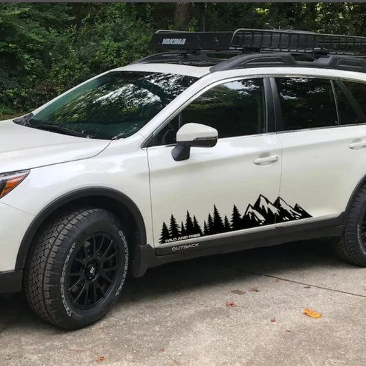 Jungle Forest Mountain Wall & Body Decal | Large Vinyl Sticker for SUV, 4x4, Camper & Off-Road - 200000182:175;5:4182#100cm x 20cm 1pc-  DRIVEN - 1