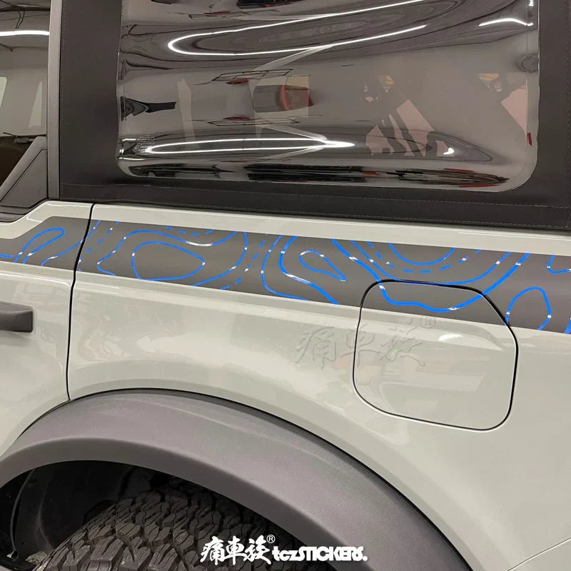 Modified Off-Road Sport Vinyl Decal Kit for Ford Bronco (2022) | KK Custom Body Wrap - 200000182:691#C-200000182:10#D-200000182:193#A-200000182:29#B-  DRIVEN - 4