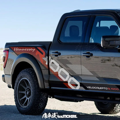 F-150 Raptor R Pickup Off-Road Racing Vinyl Decal | Body Modification Film & Decoration Sticker - 200000182:193#Image Color-  DRIVEN - 4