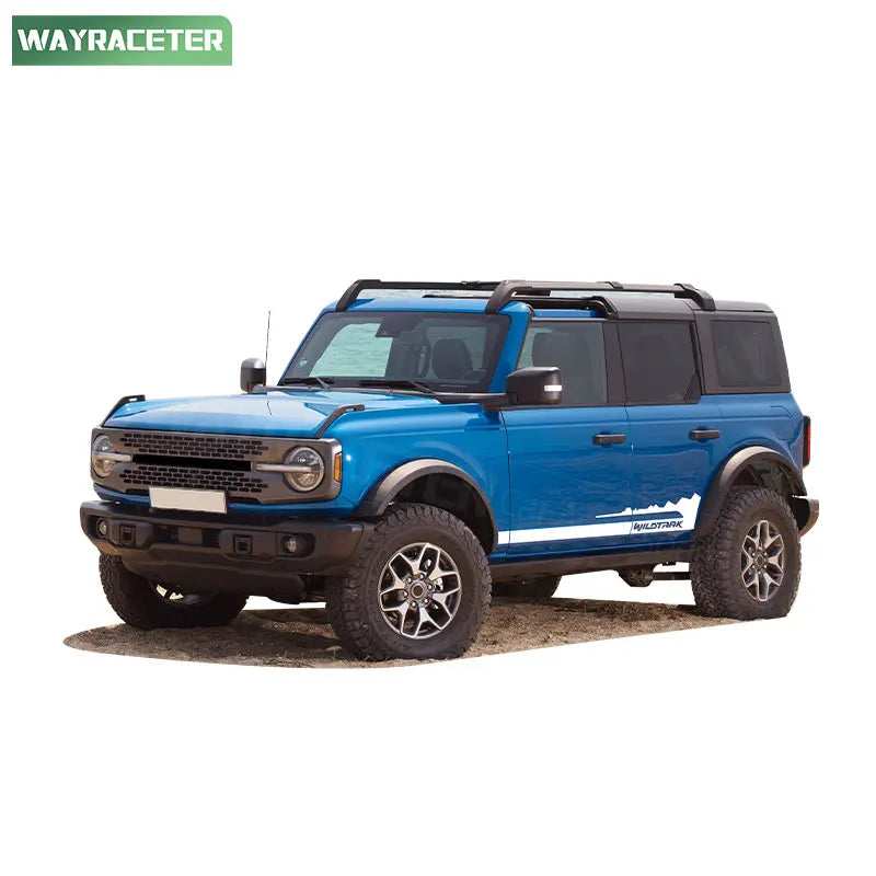 Carbon Fiber Door Side Stripe Decal for Ford Bronco 2-Door & 4-Door (2021–2024) | Wildtrak Vinyl 2-Piece Kit - 200000182:200013901#Reflective blue;5:361385#For 4-door Models-200000182:200211869#Reflective orange;5:361385#For 4-door Models-200000182:200013901#Reflective blue;5:200000990#For 2-door Models-200000182:1052#Reflective white;5:361385#For 4-door Models-200000182:350850#Reflective yellow;5:200000990#For 2-door Models-  DRIVEN - 5