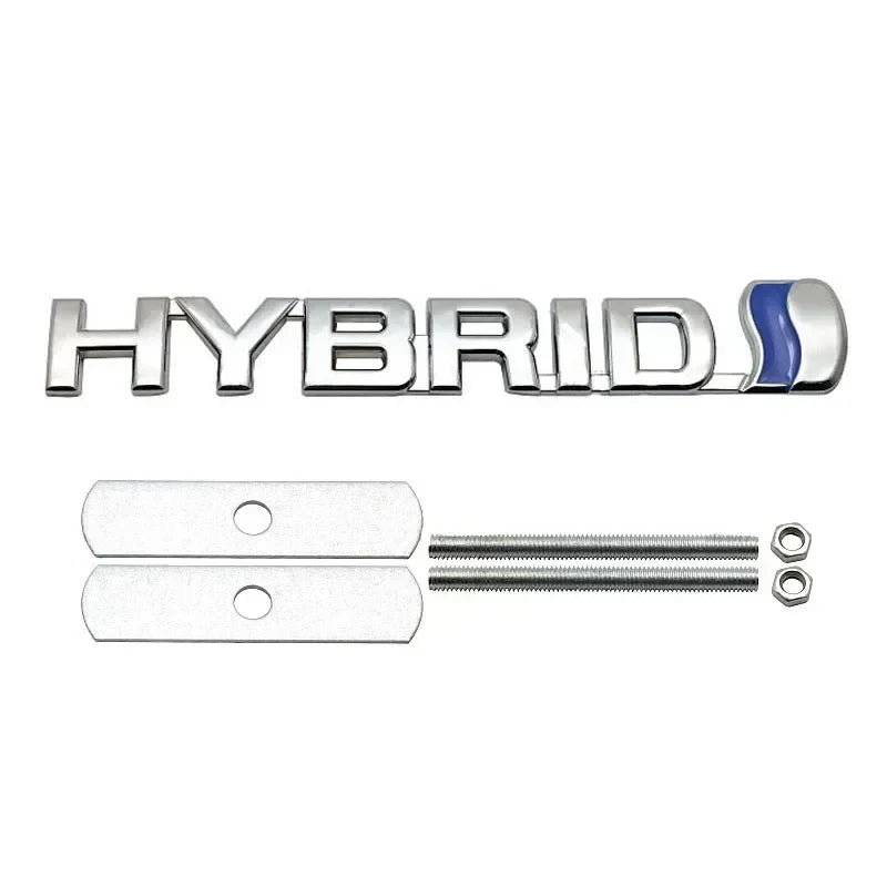 Metal HYBRID Front Grille & Trunk Badge Emblem for Toyota Land Cruiser / Camry | Decal Sticker