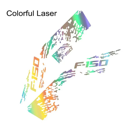 Ford F-150 Raptor Body Side Graphic Kit – Splash Grunge Vinyl Decal Set (3 Pcs) | 12 Finishes - 200000182:29#Glossy Orange-200000182:173#Glossy Yellow-200000182:175#Glossy Blue-200000182:193#Matt Gold-200000182:366#Matt Silver-  DRIVEN - 11