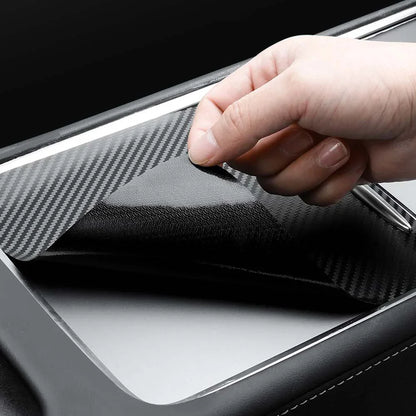 Center Console Panel Sticker for Tesla Model 3 / Model Y (2021–2023) | Wood Grain & Carbon Fiber Film - 200000182:201735810#Wood Grain Color-200000182:801422864#PU Carbon Color-200000182:96235566#Carbon Color-200000182:771#Black Color-200000182:200006253#White Color-  DRIVEN - 5