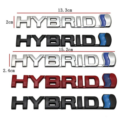 Metal HYBRID Front Grille & Trunk Badge Emblem for Toyota Land Cruiser / Camry | Decal Sticker