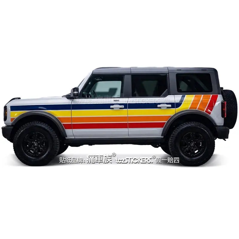 Full-Body Appearance Modification Sport Vinyl Decal Kit for Ford Bronco | Customized PVC Wrap - 200000182:175#G-200000182:173#H-200000182:496#I-200000182:350686#J-200000182:691#C-  DRIVEN - 9