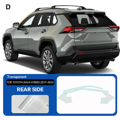 Precut PPF for Toyota RAV4 Hybrid XA50 (2019–2025) | 9-Mil TPU Paint Protection Film - 200000182:175#Front and Hood;5:200000990#Clear Film-200000182:366#Rear Trunk;5:200000990#Clear Film-200000182:350852#Whole Set;5:200000990#Clear Film-200000182:10#Rear Side;5:200000990#Clear Film-200000182:691#Door;5:200000990#Clear Film-  DRIVEN - 7