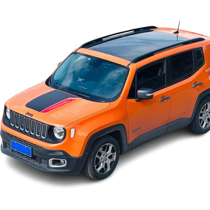 Matte Black TrailHawk Hood Decal for Jeep Renegade (2014–2023) | Precut Vinyl Graphics - <none>-  DRIVEN - 3