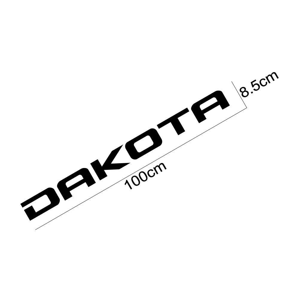 Front Windshield Decal for Dodge Dakota SLT / SXT / 5.9 / R/T | Vinyl Truck Window Sticker - 200000182:691#Glossy Gray-200000182:10#Glossy Red-200000182:193#Glossy Black-200000182:29#Glossy White-200000182:175#Glossy Blue-  DRIVEN - 5