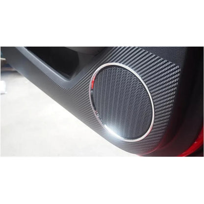 Carbon Fiber Door Anti-Kick Protection Sticker for Ford Mustang (2015-2021) | Sill Decal - 200000182:193-  DRIVEN - 7
