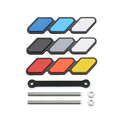 TRD Tri-Color Grille Badge Emblem for Toyota Tacoma / Tundra / 4Runner / Highlander | 3-Piece ABS Set - 200000182:350686#Type 8-200000182:173#Type 6-200000182:496#Type 7-200000182:29#Type 2-200000182:691#Type 3-  DRIVEN - 4