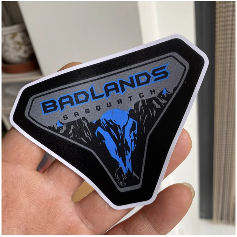Badlands Sasquatch Fender Vent Decal for Ford Bronco | Forest Mountain Emblem Vinyl Sticker - 200000182:771#D;5:100014064#10.5x7.5cm-200000182:691#C;5:100014064#10.5x7.5cm-200000182:29#B;5:100014064#10.5x7.5cm-200000182:193#A;5:100014064#10.5x7.5cm-  DRIVEN - 4