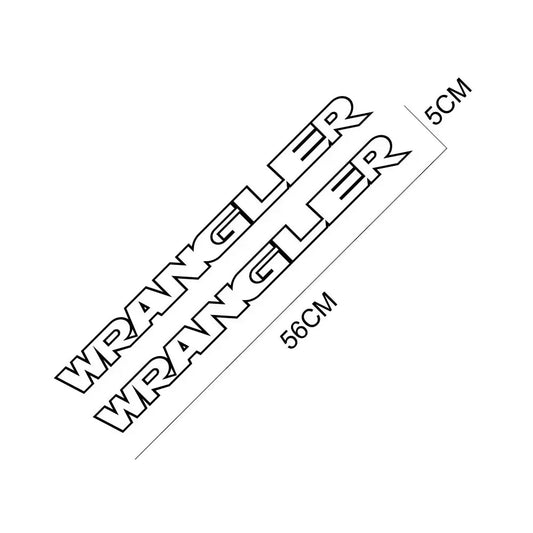 Jeep Wrangler Hood & Side Vinyl Decal – Motor Graphic Bonnet Sticker | JK, JL, TJ, Unlimited - 200000182:10-  DRIVEN - 2
