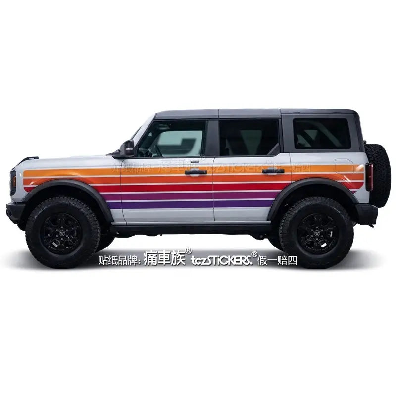 Full-Body Appearance Modification Sport Vinyl Decal Kit for Ford Bronco | Customized PVC Wrap - 200000182:175#G-200000182:173#H-200000182:496#I-200000182:350686#J-200000182:691#C-  DRIVEN - 16
