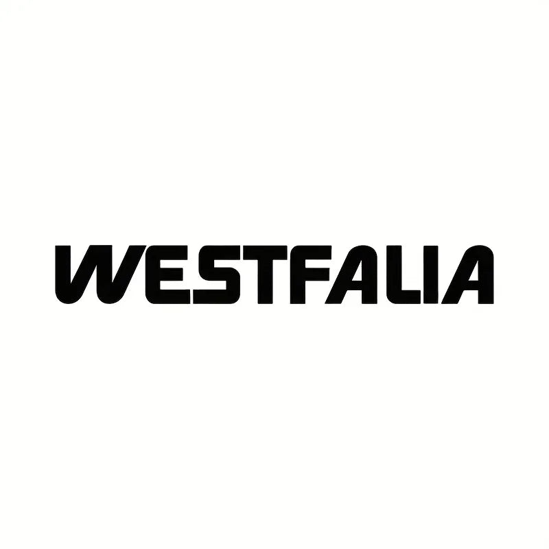 Westfalia-Style Multi-Color Waterproof Vinyl Decal | RV, Camper Van & Car Sticker - 14:200004889#Black-14:200004890#White-  DRIVEN - 5