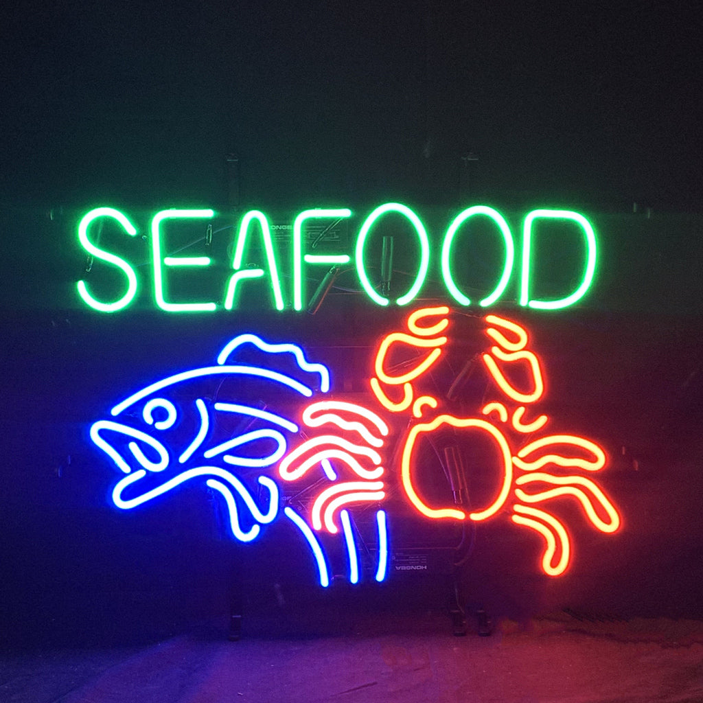 Seafood Fish Crab Neon Signs Light - ME242-  DRIVEN - 3