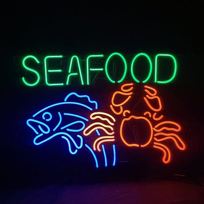 Seafood Fish Crab Neon Signs Light - ME242-  DRIVEN - 2