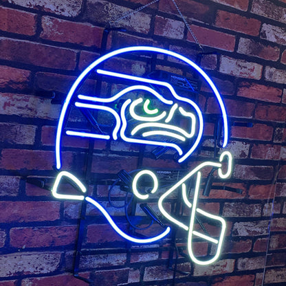 Seattle Seahawks Helmet Neon Signs Light - ME216-  DRIVEN - 3