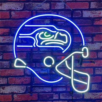 Seattle Seahawks Helmet Neon Signs Light - ME216-  DRIVEN - 1