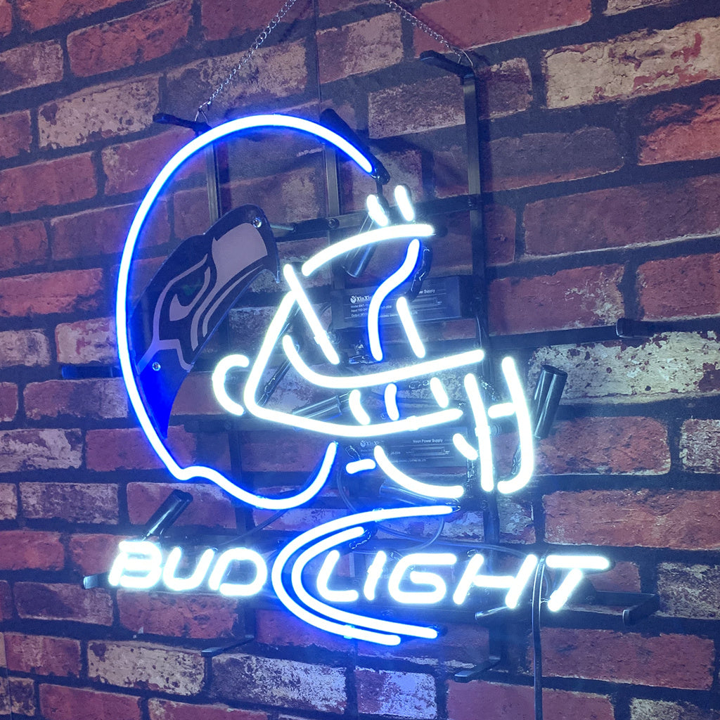 Seattle Seahawks Helmet Bud Light Neon Signs - ME214-  DRIVEN - 2