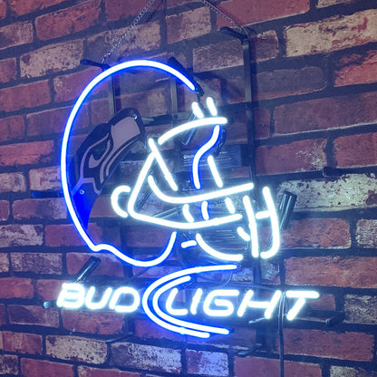 Seattle Seahawks Helmet Bud Light Neon Signs - ME214-  DRIVEN - 2