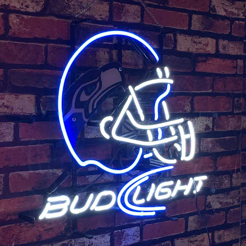 Seattle Seahawks Helmet Bud Light Neon Signs - ME214-  DRIVEN - 3