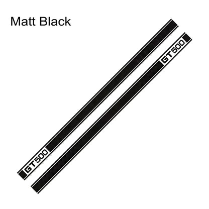 Long Door Side Skirt Stripe Decal for Ford Mustang Shelby GT500 | Sport Vinyl Sticker - 200000182:350852#Glossy Orange-200000182:10#Glossy Red-200000182:691#Glossy Gray-200000182:29#Glossy White-200000182:350853#Matt Silver-  DRIVEN - 17