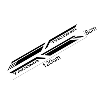 Trunk Side Stripe Decal for Toyota Tacoma TRD Sport | Vinyl Truck Graphics - 200000182:350853#Carbon Fiber-200000182:350850#Matt Black-200000182:1052#Colorful Laser-200000182:496#Matt Silver-200000182:173#Matt Gold-  DRIVEN - 5