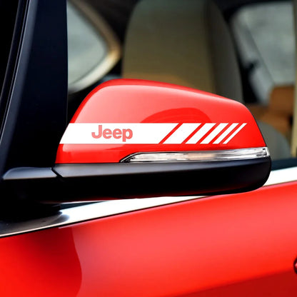 Rearview Mirror & Body Badge Emblem Decal for Jeep Renegade | 2-Piece Vinyl Sticker Set - 14:200004889#black;400005409:3984267#2pcs for Jeep-14:2904#white;400005409:3984267#2pcs for Jeep-  DRIVEN - 5
