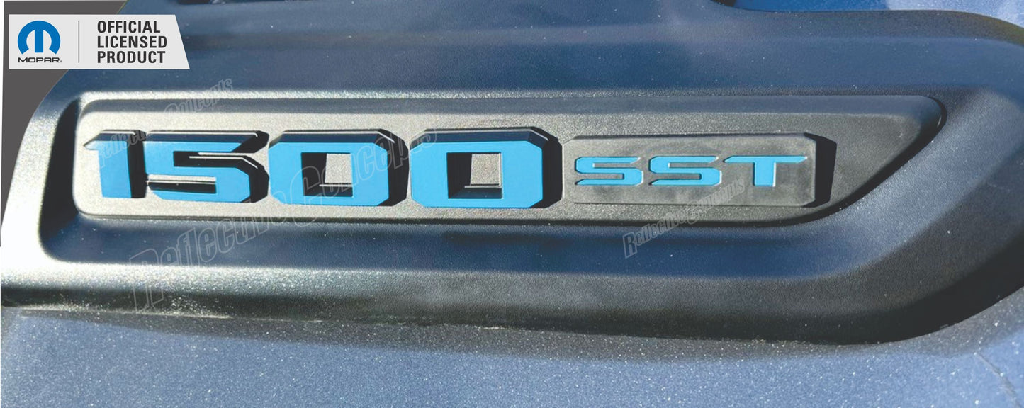 1500 SST Sport Performance Hood Emblem Overlay Decals - 2025 Laramie and Rebel - sku-46349164282043-  DRIVEN - 2