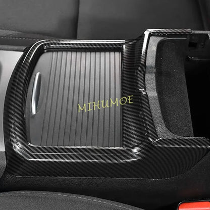 Carbon Fiber Center Console Cup Holder Trim Cover for Dodge Charger / Chrysler 300 | MIHUMOE ISO9001