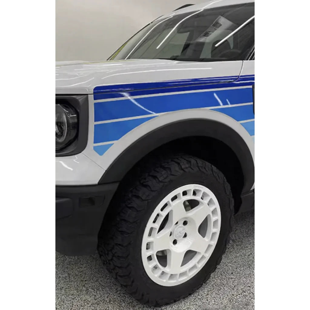 Retro Sunset Stripe Decal Kit for Ford Bronco Sport | Hood & Waist Line Vinyl Graphics - 200000182:193#A-200000182:691#C-200000182:29#B-  DRIVEN - 8