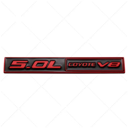 3D Metal 5.0 COYOTE V8 Trunk & Fender Emblem | Ford Mustang Badge Accessory - 200000182:350852#Full Black-200000182:691#Black Red-200000182:10#Red Black-200000182:193#Silver Red-200000182:29#Silver Black-  DRIVEN - 8