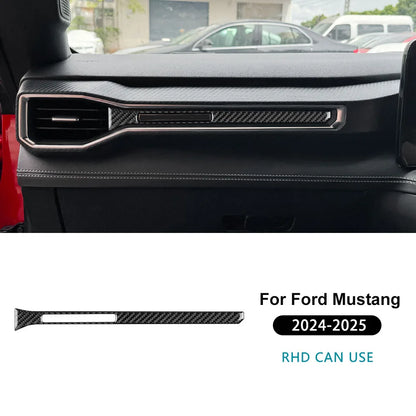 Real Soft Carbon Fiber Interior Trim for Ford Mustang GT / Dark Horse / EcoBoost (2024-2025) - 200000182:350853#Type B For LHD Black-200000182:350852#Type A For RHD Red-200000182:350850#Type A For RHD Black-200000182:350686#Type A For LHD Red-200000182:175#Type C For LHD Black-  DRIVEN - 10