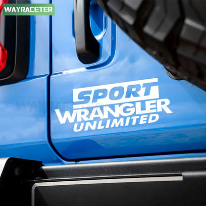 Jeep Wrangler Reflective Fender & Hood Decal – Rubicon / Unlimited / Sport | JK JL TJ YJ CJ - 200000182:193#Reflective black-200000182:29#Reflective white-200000182:350852#Reflective orange-200000182:175#Reflective green-200000182:10#Reflective red-  DRIVEN - 4