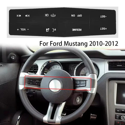 Steering Wheel Button Repair Decal | 1-Piece Car Interior Vinyl Sticker for Worn Buttons - <none>-  DRIVEN - 4